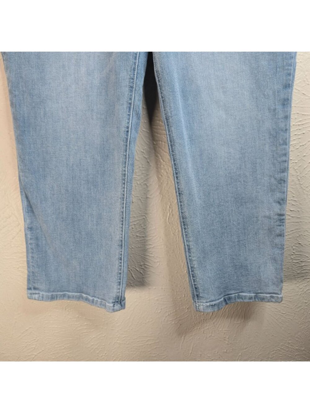 Slimming Shaping Bootcut Jeans 16 High Rise Light Blue Wash Casual Stretch Denim - Picture 5 of 8